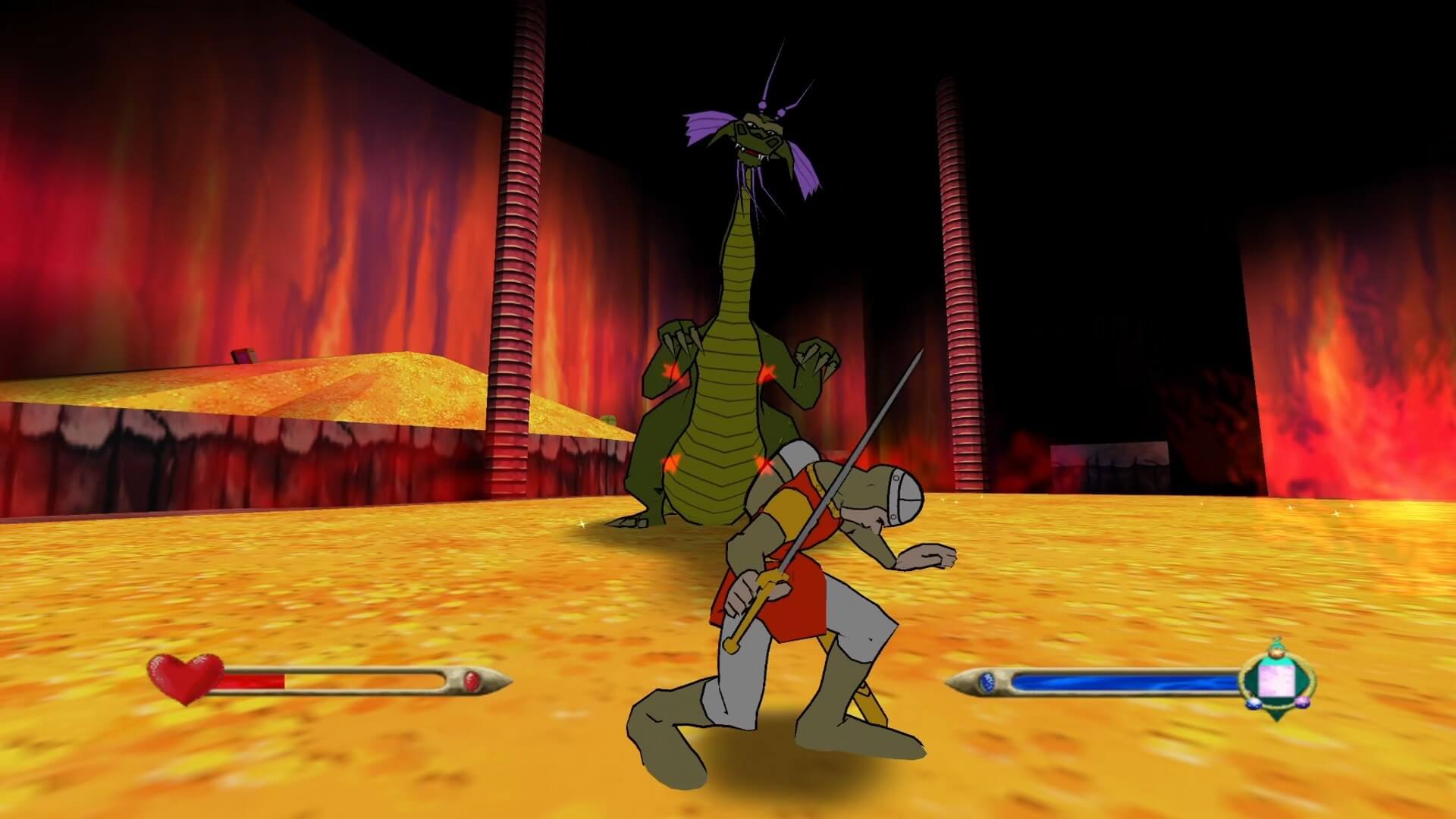 Dragon's Lair 3D - Special Edition - геймплей игры на PlayStation 2